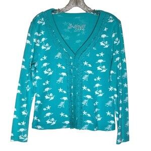 2 A Tee V Neck Ruffled Lightweight Cardigan NWOT